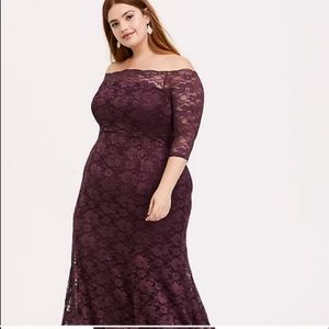 Torrid Grape Formal lace gown